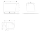биде Omnires Tampa подвесное white (TAMPABIBP)