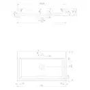 умивальник Omnires Thasos 42x70 white (THASOS700BP)