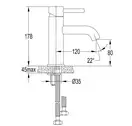 змішувач для умивальника Omnires Y chrome (Y1210STCR)