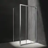 душова кабіна Omnires Bronx 100x80см безпечне скло, хром (BR1080CRTR)
