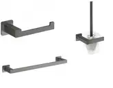 набір аксесуарів Omnires Nelson anthracite (MP60214AT+NL80510GR+NL80620GR) (NL80214GR+NL80510GR+NL80620GR)