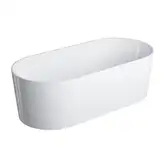 ванна кам'яна Omnires Ovo 160x75 овальна white (OVOWWBP)