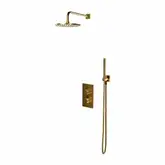 душова система прихованого монтажу з термостатом Omnires Contour gold (SYSCT11GLB)