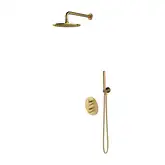 душова система з термостатом Omnires Y brushed gold (SYSYT05XGLB)