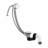сифон для ванни з переливом Omnires CGS chrome (TK122-PLUS-3.01+64-SCR)
