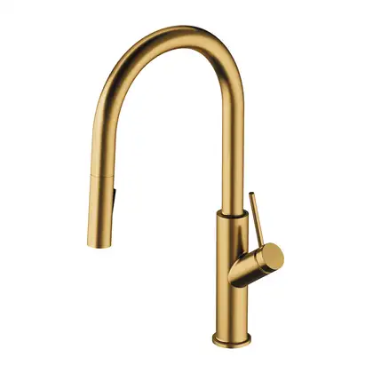 змішувач для кухні Omnires Bend gold brushed (BE6455GLB)