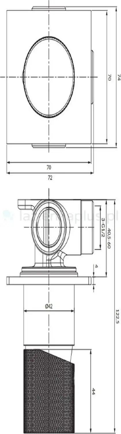змішувач для душу Omnires Contour прихованого монтажу, antracite (CT8045AT) змішувач для душу Omnires Contour прихованого монтажу, antracite (CT8045AT)