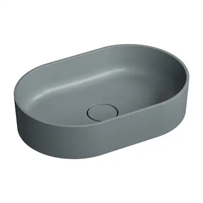 умивальник Omnires Ovo 55x36 ash gray (OVOUNAG) умивальник Omnires Ovo 55x36 ash gray (OVOUNAG)