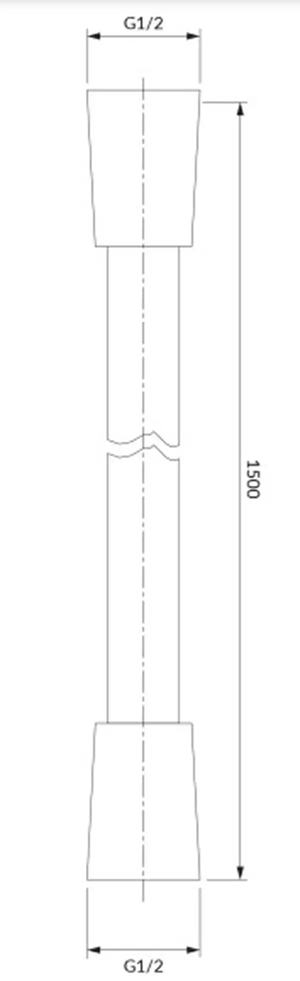 душовий шланг Omnires graphite 150 cm (023-XGR)