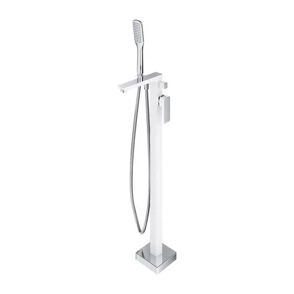 змішувач для ванни окремий Omnires Parma chrome/white (PM7433CRB) змішувач для ванни окремий Omnires Parma chrome/white (PM7433CRB)