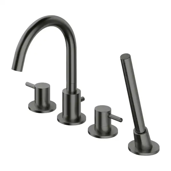 змішувач для ванни Omnires Y на 4 отвори graphite (Y1232GR) змішувач для ванни Omnires Y на 4 отвори graphite (Y1232GR)
