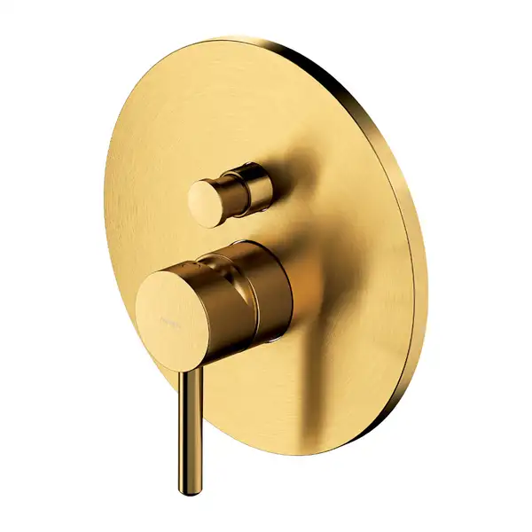 змішувач для ванни та душу прихованого монтажу Omnires Y brushed gold (Y1235GLB) змішувач для ванни та душу прихованого монтажу Omnires Y brushed gold (Y1235GLB)