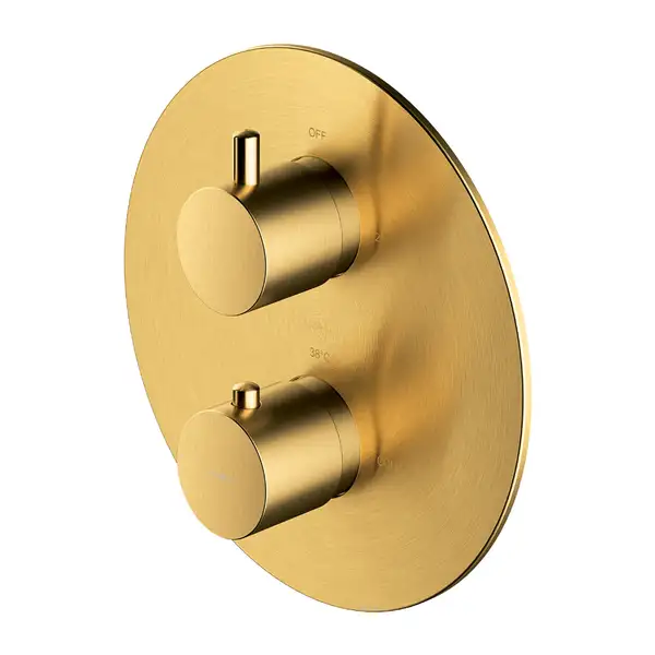 термостат для душу та ванни Omnires Y прихованого монтажу brushed gold (Y1236ROGLB)