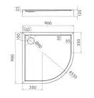 піддон Omnires Camden 90x90 (CAMDEN90/OBP)