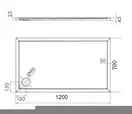 піддон Omnires Merton 70x120 (MERTON70/120/PBP)