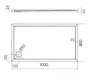 піддон Omnires Merton 80x100 (MERTON80/100/PBP)
