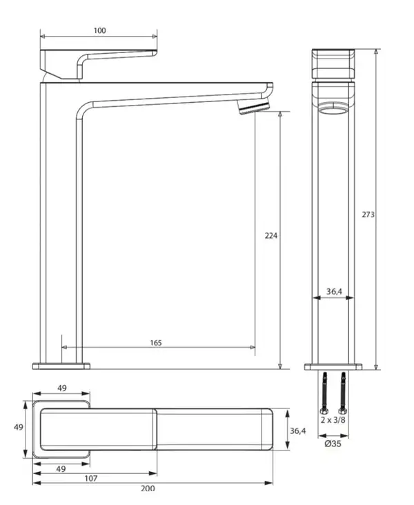змішувач для умивальника Omnires Parma високий inox (PM7412/1IN) змішувач для умивальника Omnires Parma високий inox (PM7412/1IN)