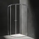 душова кабіна Omnires Bronx 80x100 безпечне скло, хром (S203080/100CRTR)