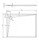 піддон Omnires Stone 80x100 (STONE80/100BL)