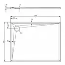 піддон Omnires Stone 80x120 (STONE80/120BM)