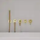змішувач для ванни Omnires Y на 5 отворів brushed gold (Y1237/1GLB)