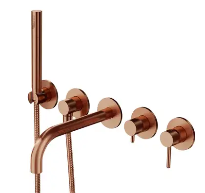 смеситель для ванны Omnires Y на 5 отверстий brushed copper (Y1237/1CPB) смеситель для ванны Omnires Y на 5 отверстий brushed copper (Y1237/1CPB)