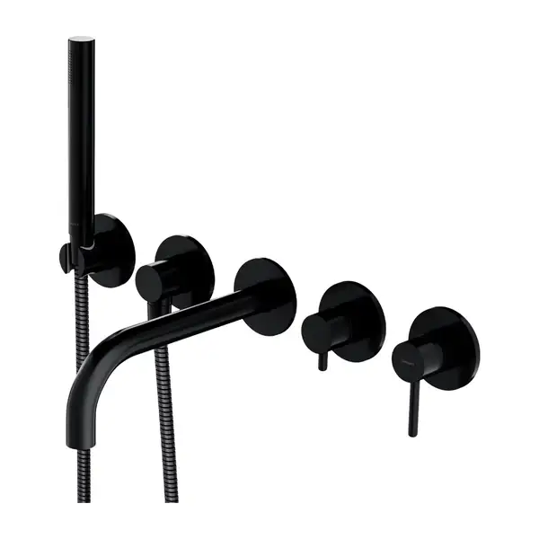 змішувач для ванни Omnires Y на 5 отворів black (Y1237/1BL) змішувач для ванни Omnires Y на 5 отворів black (Y1237/1BL)