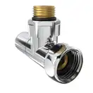 Кран кутовий Laris 1/2" - 3/4" Звичайний + ексцентрики 2шт. (LX-8202) (71401041)