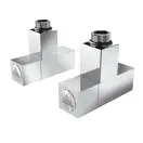 Кран кутовий Laris 1/2" - 1/2" Кватро 2шт. (LX-855) (71401053)