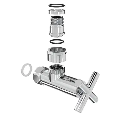 Кран кутовий Laris 1/2" - 3/4" Еліт 2шт. (ZZ-4704) (71401042)
