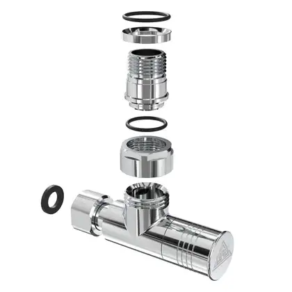 Кран кутовий Laris 1/2" - 1/2" Звичайний 2шт. (LX-4702) (71401062)