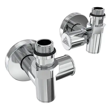 Кран кутовий Laris 1/2" - 1/2" Під ТЕН 2шт. (LX-2044) (71401063)