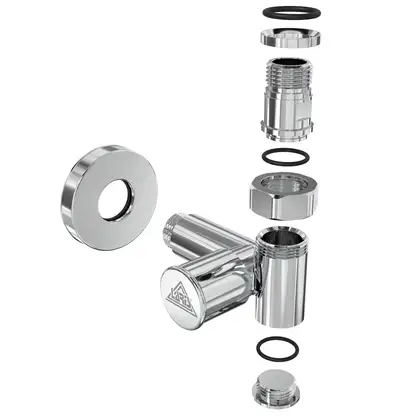 Кран кутовий Laris 1/2" - 1/2" Під ТЕН 2шт. (LX-2044) (71401063)