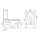 Унітаз - компакт Volle Solar з сидінням Slim Soft Close 13-93-153