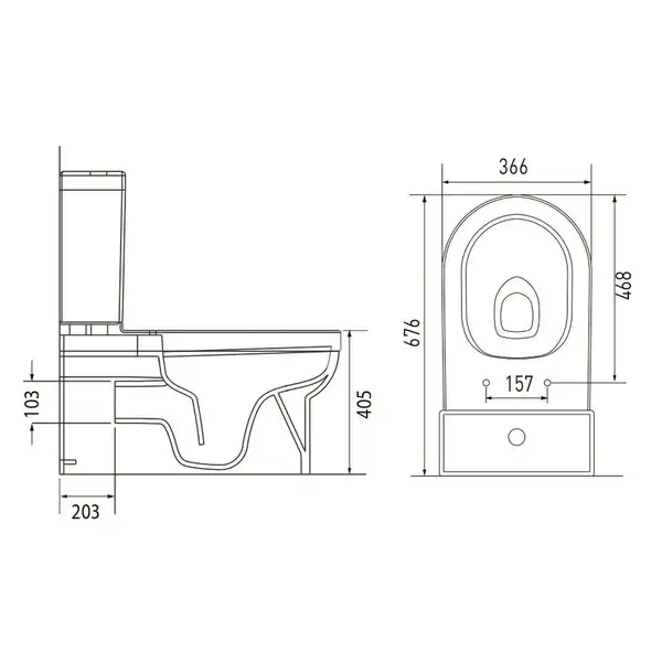 Унітаз - компакт Volle Solar з сидінням Slim Soft Close 13-93-153