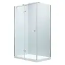 Душова кабіна Volle Libra 120 х 80 х h213,5 см (профіль - хром, скло - прозоре), з піддоном і сифоном 10-22-908L