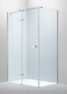 Душова кабіна Volle Libra 120 х 80 х h213,5 см (профіль - хром, скло - прозоре), з піддоном і сифоном 10-22-908L