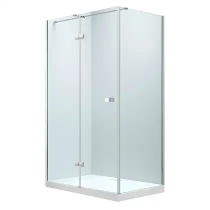 Душова кабіна Volle Libra 120 х 80 х h213,5 см (профіль - хром, скло - прозоре), з піддоном і сифоном 10-22-908L Душова кабіна Volle Libra 120 х 80 х h213,5 см (профіль - хром, скло - прозоре), з піддоном і сифоном 10-22-908L