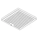 Верхній душ Hansgrohe Pulsify E 260 х 260 см 1jet EcoSmart+ (колір - шліфована бронза) 24333140