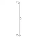 Hansgrohe Pulsify S Душевая штанга 90см, белый матовый (24405700)