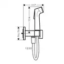 Hansgrohe Bidette 1jet E Гигиенический душ, черный хром (29233340)