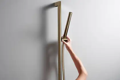 Лійка для душу Hansgrohe Pulsify S 100 1jet EcoSmart+ (колір - шліфована бронза) 24126140 Лійка для душу Hansgrohe Pulsify S 100 1jet EcoSmart+ (колір - шліфована бронза) 24126140