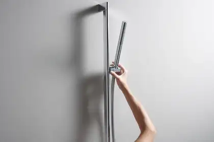 Душовий гарнітур Hansgrohe Pulsify S 100 1jet EcoSmart+ зі штангою 90 см (колір - хром) 24383000 Душовий гарнітур Hansgrohe Pulsify S 100 1jet EcoSmart+ зі штангою 90 см (колір - хром) 24383000