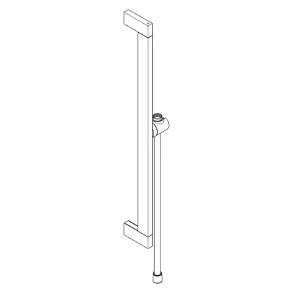 Hansgrohe Pulsify E Штанга для душа, черный матовый (24404670)