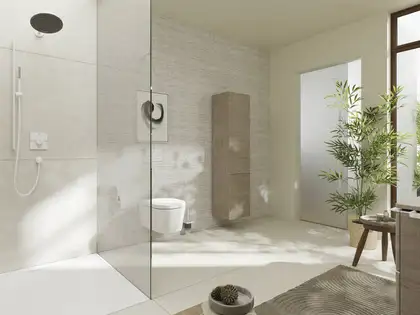 Hansgrohe Pulsify S Душевая штанга 90см, белый матовый (24405700) Hansgrohe Pulsify S Душевая штанга 90см, белый матовый (24405700)