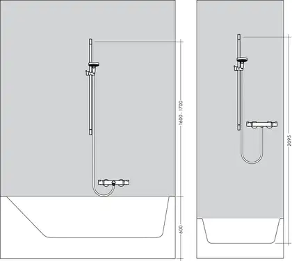 Душова штанга Hansgrohe Unica Classic 65 см із душовим шлангом Sensoflex 160 см (колір - шліфований нікель) 27617820 Душова штанга Hansgrohe Unica Classic 65 см із душовим шлангом Sensoflex 160 см (колір - шліфований нікель) 27617820