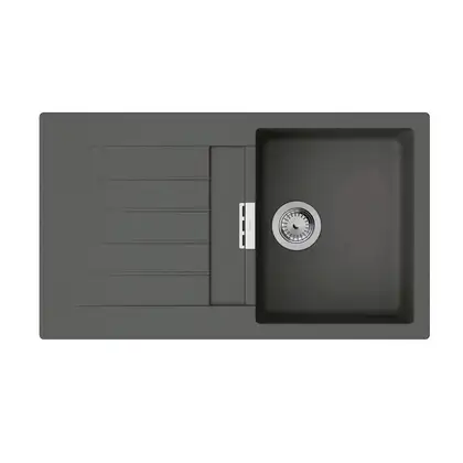 Мийка для кухні Hansgrohe S52 S520-F345, чорний сірий камінь 43356290 Мийка для кухні Hansgrohe S52 S520-F345, чорний сірий камінь 43356290
