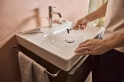 Hansgrohe Tecturis S Смеситель для раковины, хром (73314000) Hansgrohe Tecturis S Смеситель для раковины, хром (73314000)