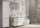 Змішувач для раковини 110 EcoSmart+ Hansgrohe Tecturis E (колір - білий матовий), з донним клапаном 73010700