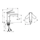 Hansgrohe Tecturis E 110 EcoSmart+ Змішувач для раковини, хром (73011000)
